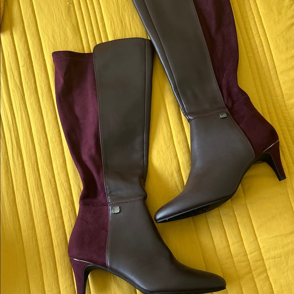 Alfani Burgundy Heeled Boots